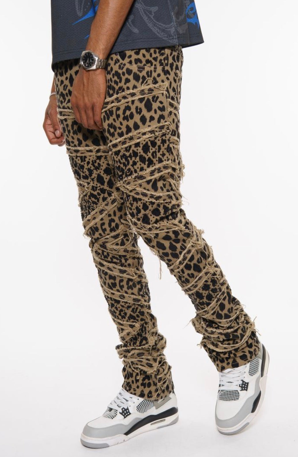 VICIOUS Premium Flared Embellished Denim / Stones