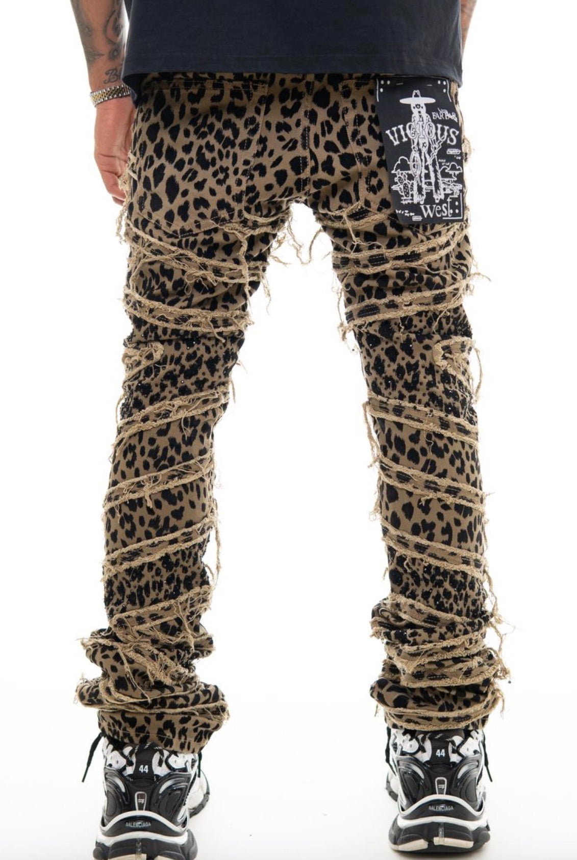 VICIOUS Premium Flared Embellished Denim / Stones
