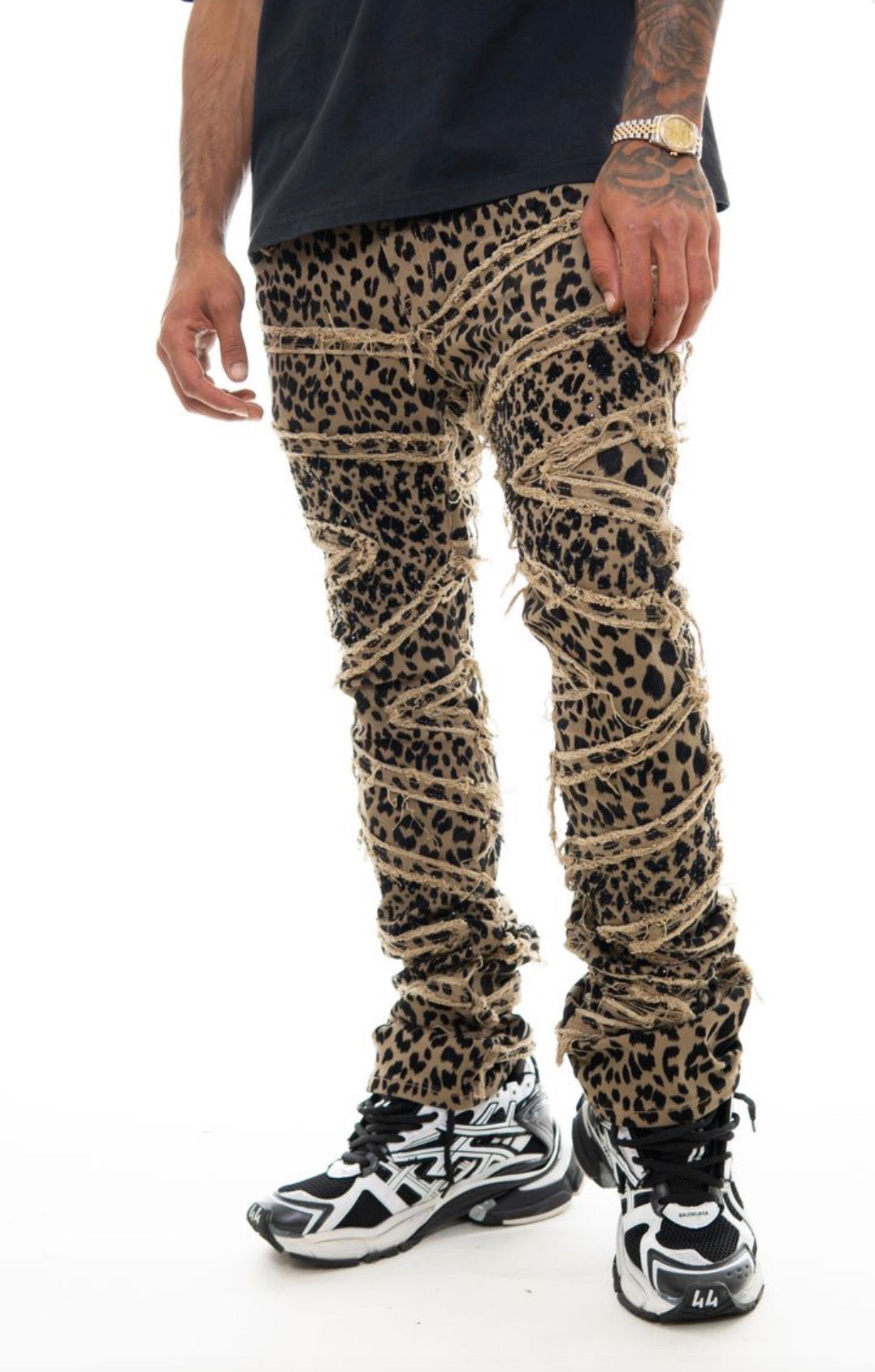 VICIOUS Premium Flared Embellished Denim / Stones