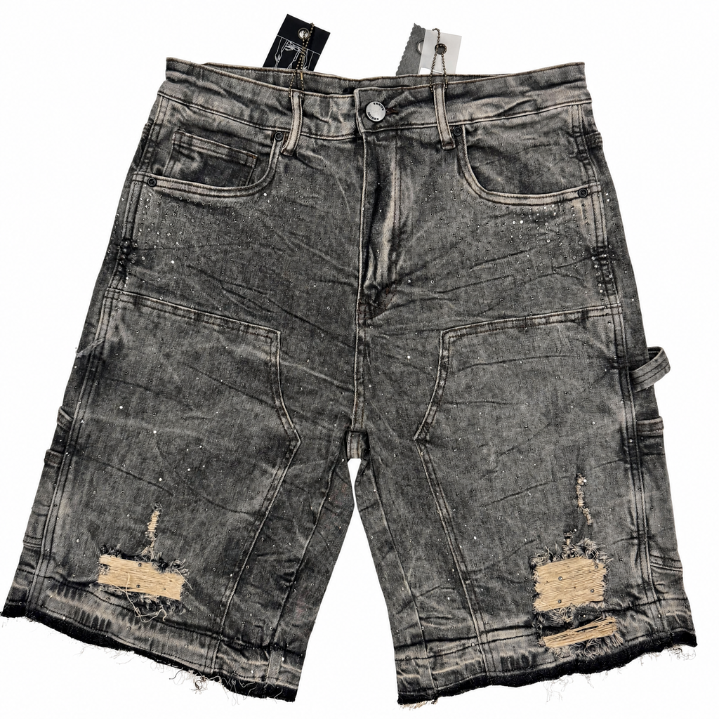 Waimea Denim Shorts Grey Khaki Wash