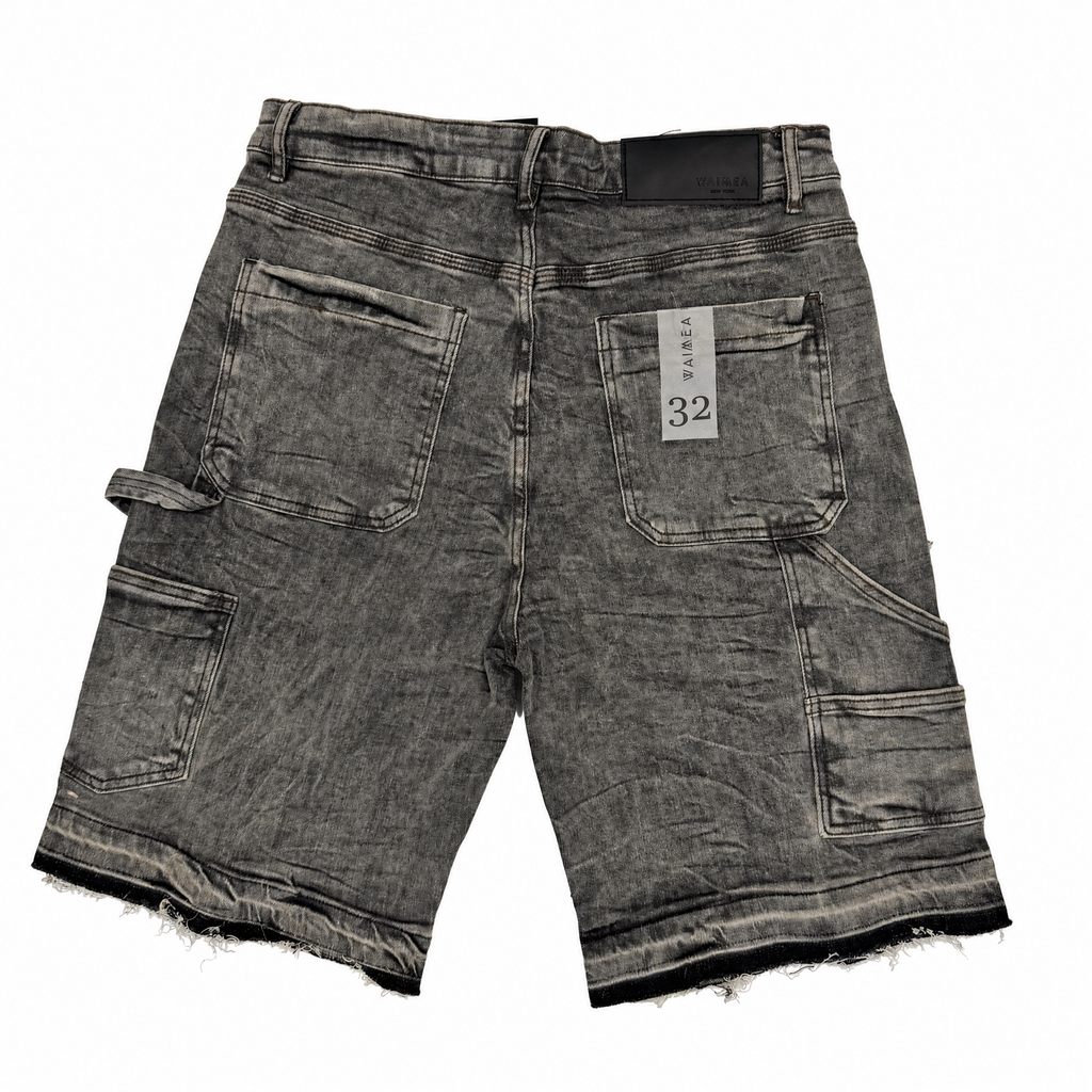 Waimea Denim Shorts Grey Khaki Wash