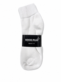 Socks Plus Ankle Socks White 4-Pack