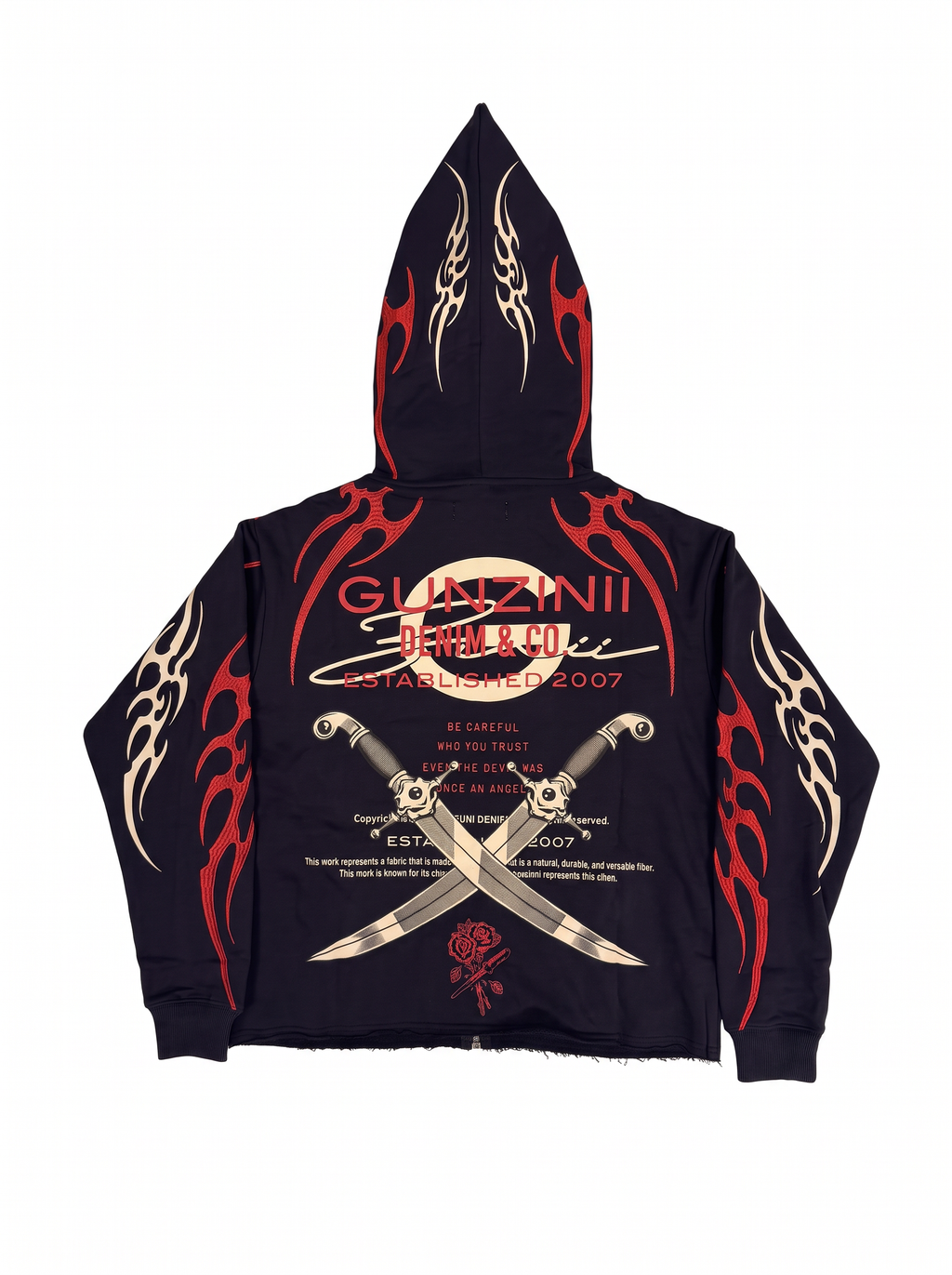 Gunzinii French Terry Hoodie - Black