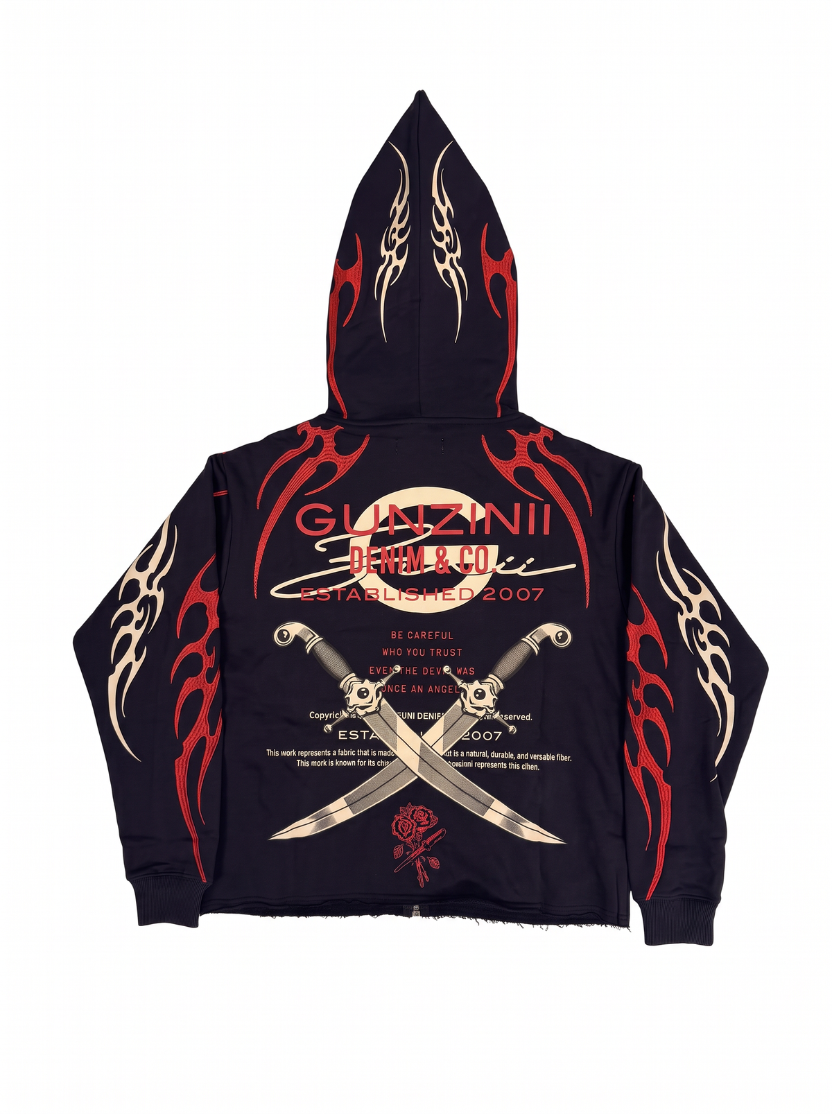 Gunzinii French Terry Hoodie - Black