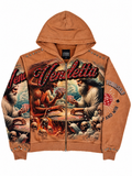 Vendetta Full Zip Hoodie - Vintage Camel