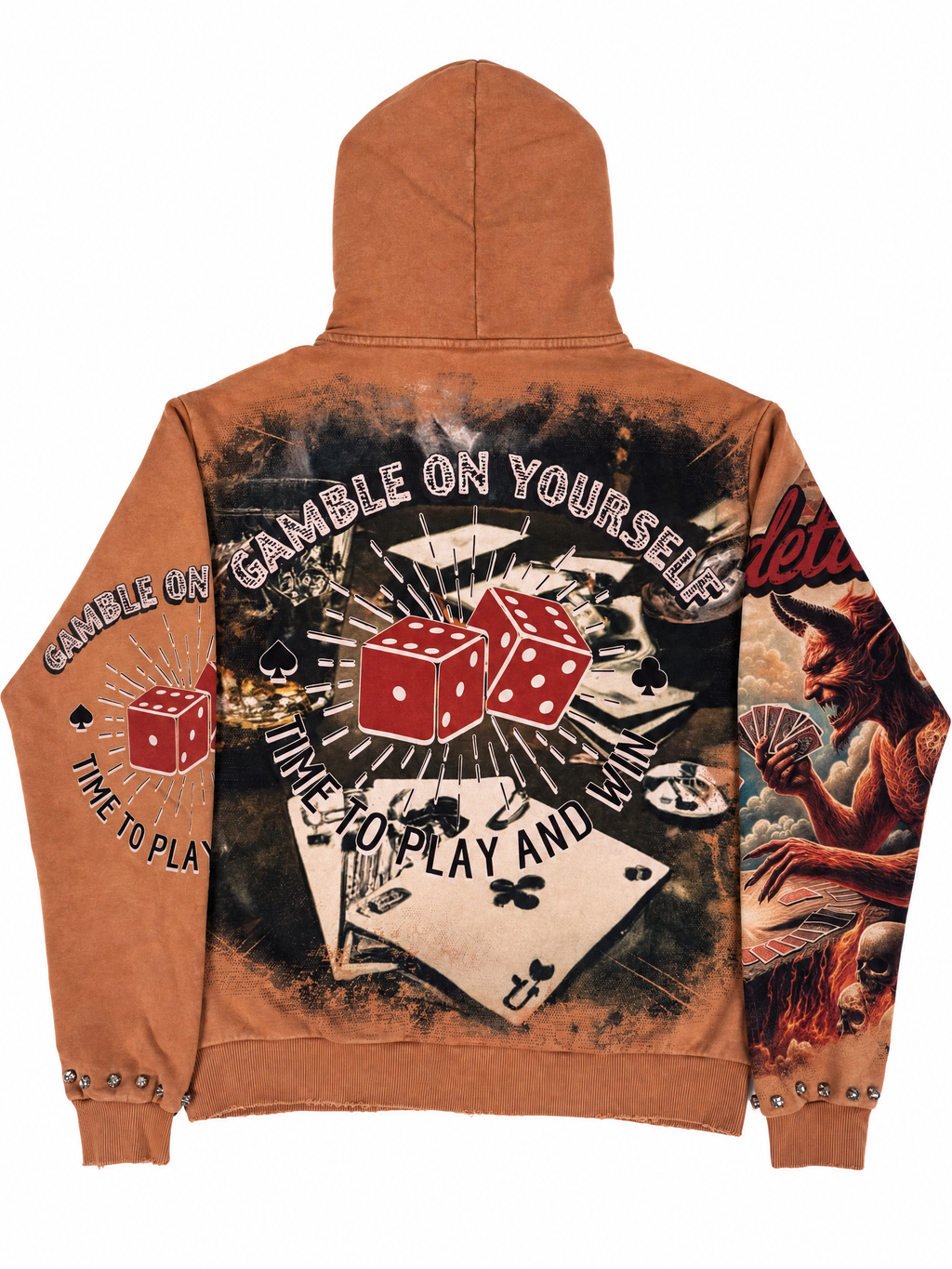 Vendetta Full Zip Hoodie - Vintage Camel