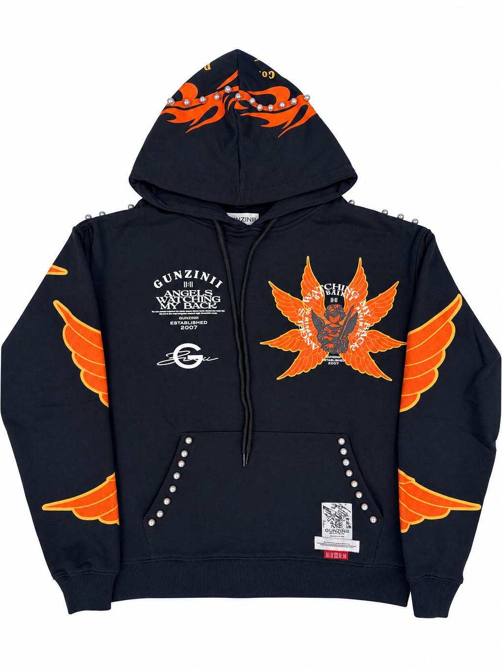 Gunzinii French Terry Hoodie - Black