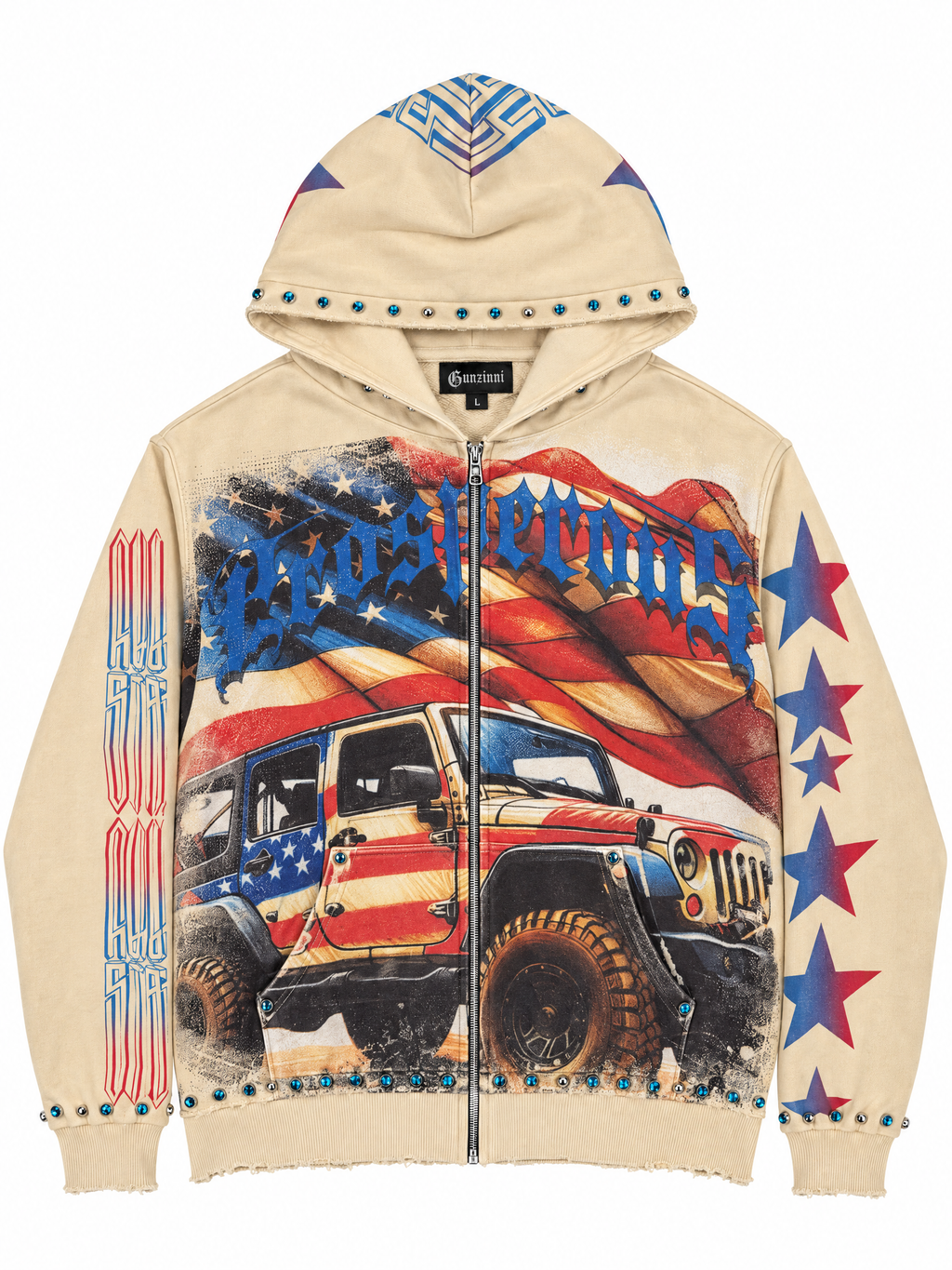 All American Pullover Hoodie - Bone