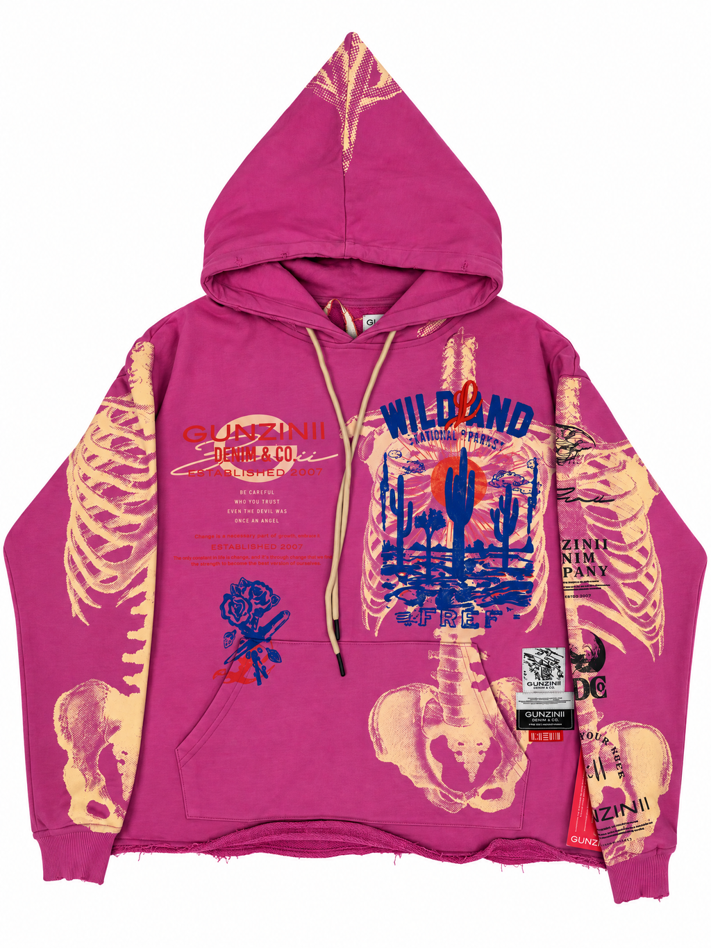 Gunzinii French Terry Hoodie - Pink