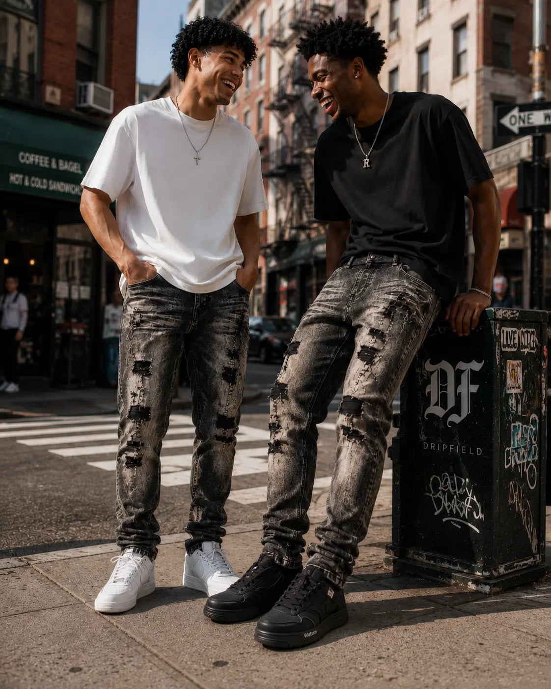 Washed Slim Jeans